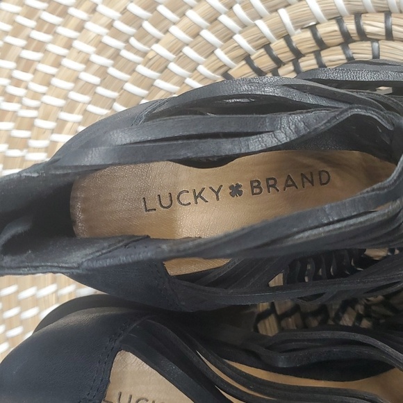 Lucky Brand Darvie Sandals Block Heels 9M - Picture 4 of 8